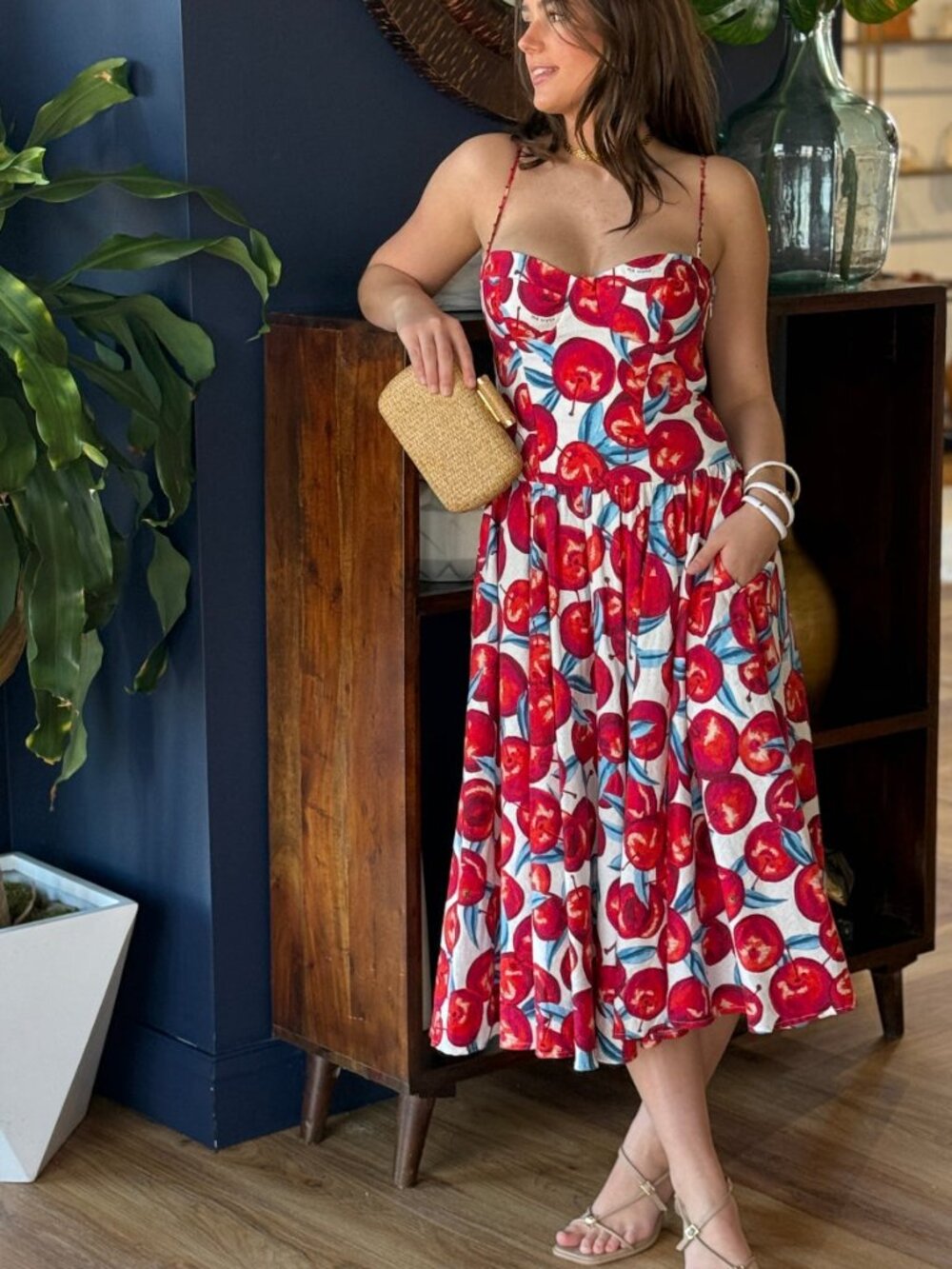 NWT FARM Rio Cherry Blossom Dress - Small